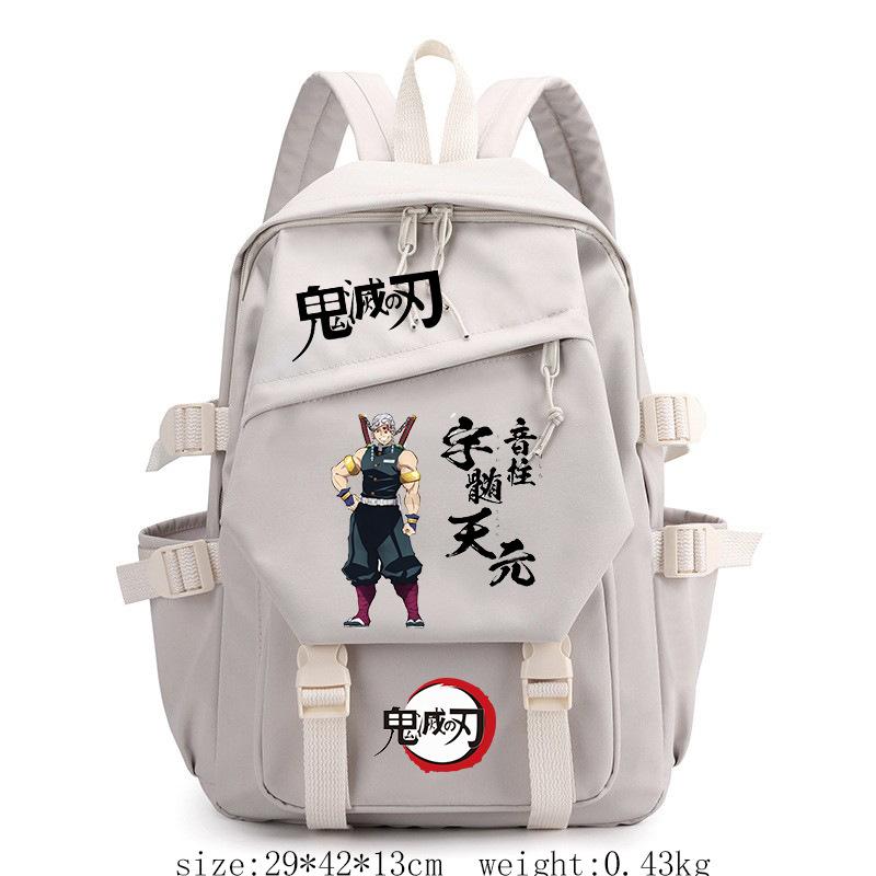 Japan cartoon comics Demon Slayer Instagram Backpack, Japanese Retro Style, Large Capacity Student Backpack 0016 KTB