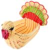 Fruit Basket Wicker Serving Cornucopia Snack Baskets Food Containers with Lids Decorate