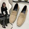 Обувь женская на плоской подошве с коротким носком на низком каблуке сабо на платформе оксфорды с закругленным носком повседневные женские кроссовки мокасины с мехом платье
