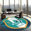 Sheffield Wednesday Fc (5) Round Office Rug Decorative Floor Rug for Office Bedroom Living Room and Home Space