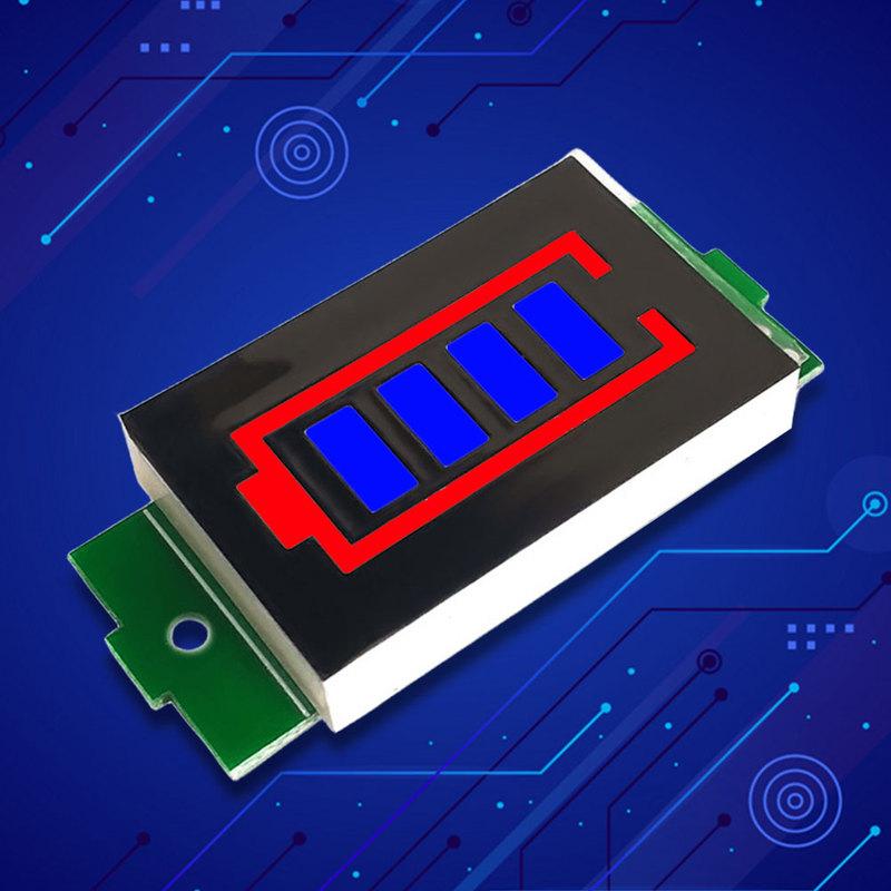 1/2/3/4/6/7/8S Lithium Battery Level Indicator LED Display Li-ion Battery Capacity Display Module 4 Sections 3-34V 5mA