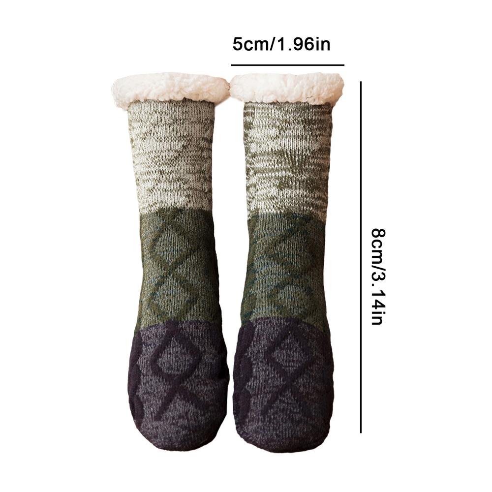 Winter Floor Socks Cozy Warm Gripper Anti-slip Socks Home Fuzzy Sleeping Socks Postpartum Must-Haves Comfortable for Mom Gifts