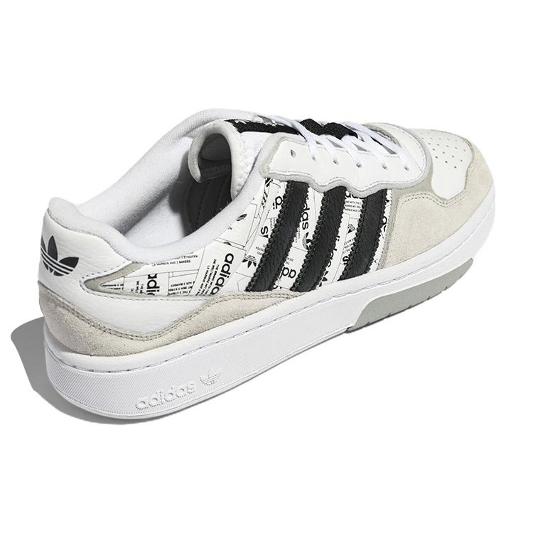 adidas Courtic Allover Print — белые черные кроссовки унисекс, обувь — белый основной, черный, серый — два ID4081