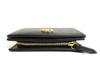 Authentic GUCCI Double G Black Red Leather Bifold Wallet Compact Wallet #b089  Open box