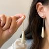Серьги-гвоздики из стерлингового серебра S925 с жемчугом-каплей хлопка, женские, легкая роскошь, простые серьги-гвоздики, уши