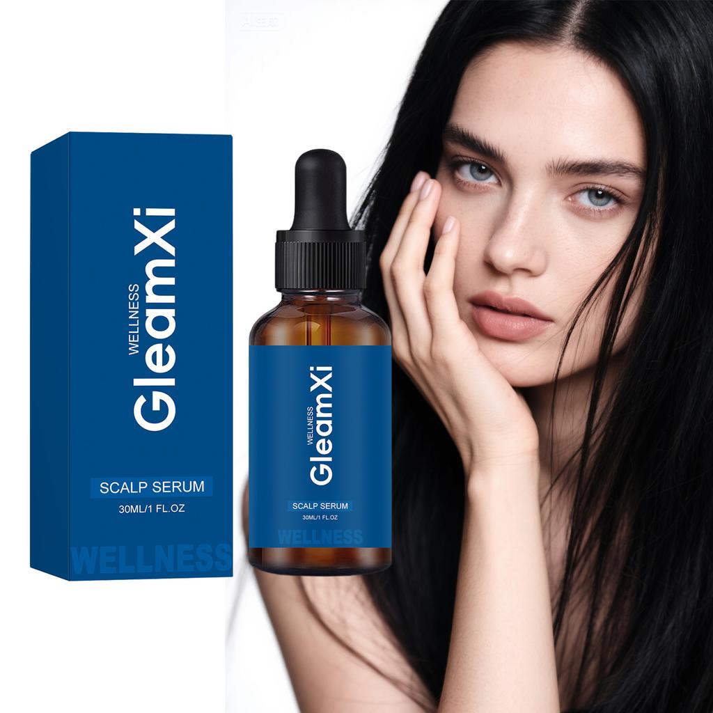 Gleamxi Scalp Serum Moisturizing Refreshing Soothing Gentle Massage Application Daily Care 4 oz