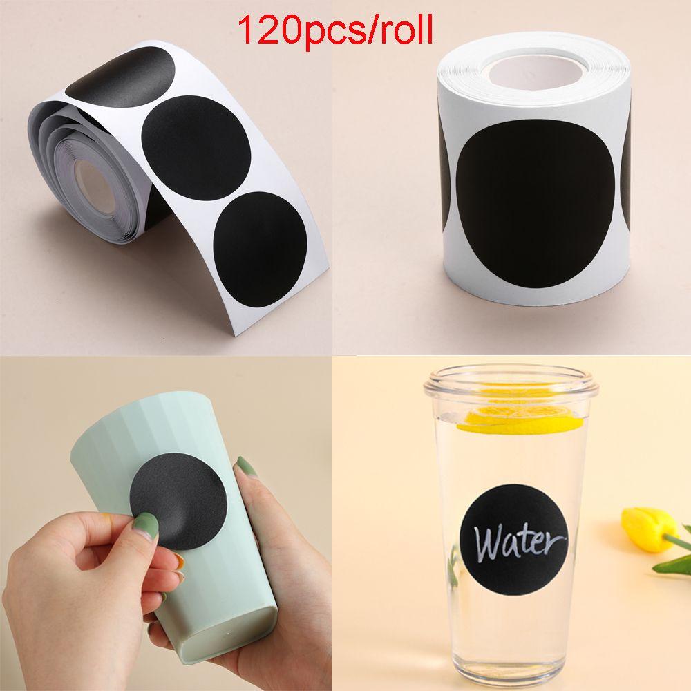 Waterproof Chalkboard Jam Jar Blackboard Label Round Labels Stickers Marker Pen Bottle Tags