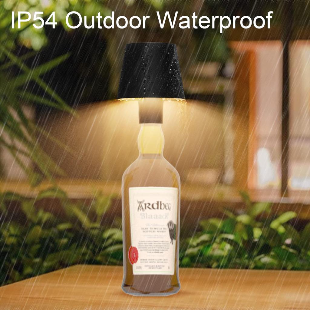 Скандинавская светодиодная настольная лампа, перезаряжаемая, сенсорная, с регулировкой яркости, настольная лампа, светодиодный светильник-бутылка для ресторанов, баров и украшения фестивальной вечеринки