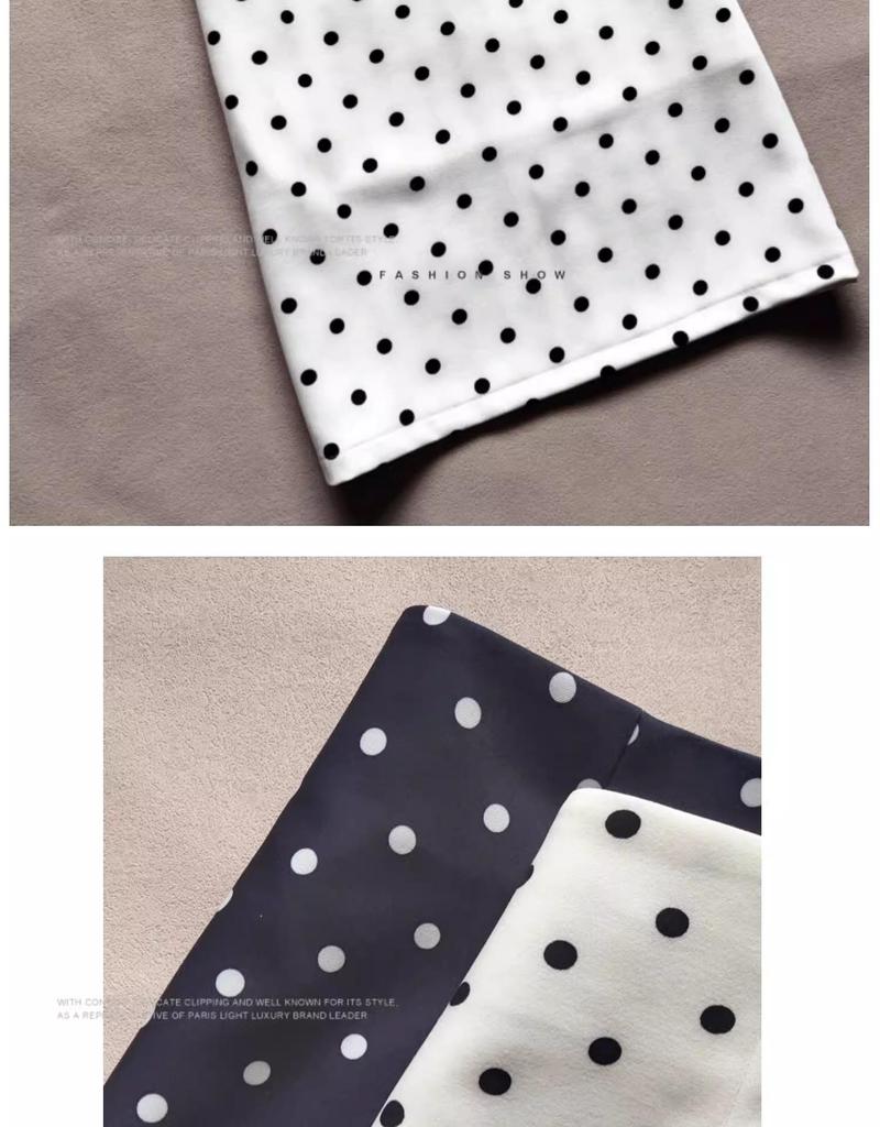 Ретро Юбка-миди в горошек с высокой талией для женщин - Элегантная облегающая стройнящая с разрезом