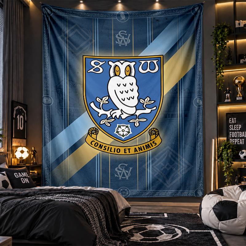 Wall Hanging Tapestry Sheffield Wednesday Print Cloth for Living Room Bedroom Home Decor