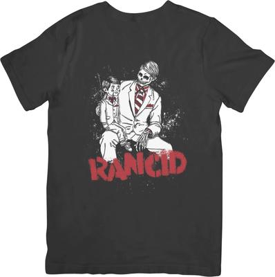 Rancid 3 Музыка Унисекс Футболка из качественного хлопка Черная