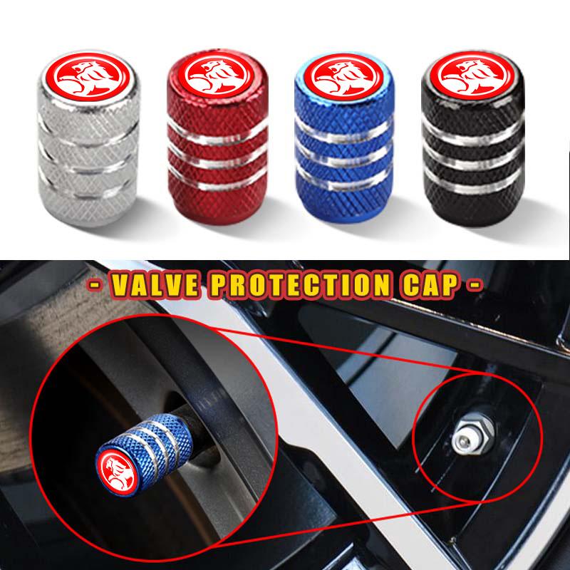 ASR1 4Pcs Car Tire Valve Stems Cap Tire Valve Cap Wheel Stem Air Valve Cap For Holden Colorado 7 2012-2023 Astra Commodore Cruze VT