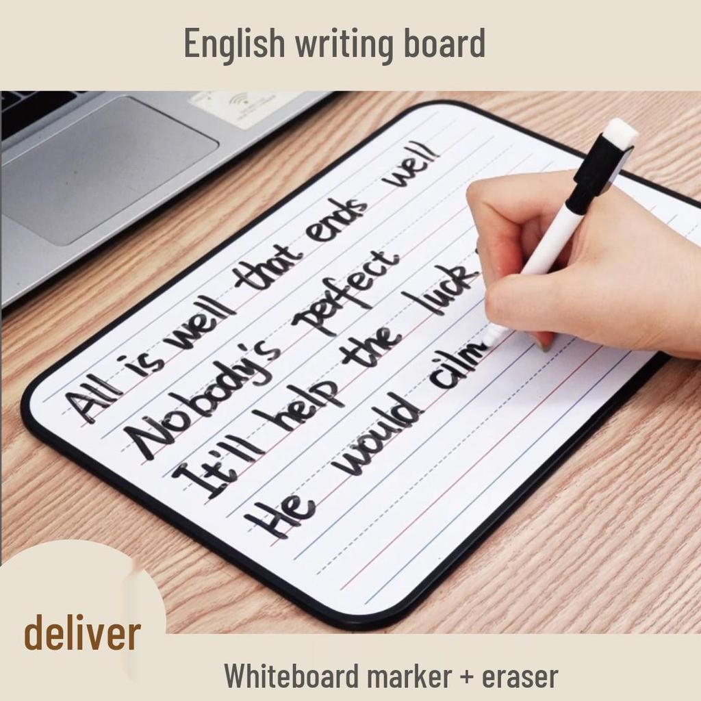 Double-Sided Magnetic Erasable Whiteboard: Four-Line, Three-Grid for Children's Pinyin and English Graffiti