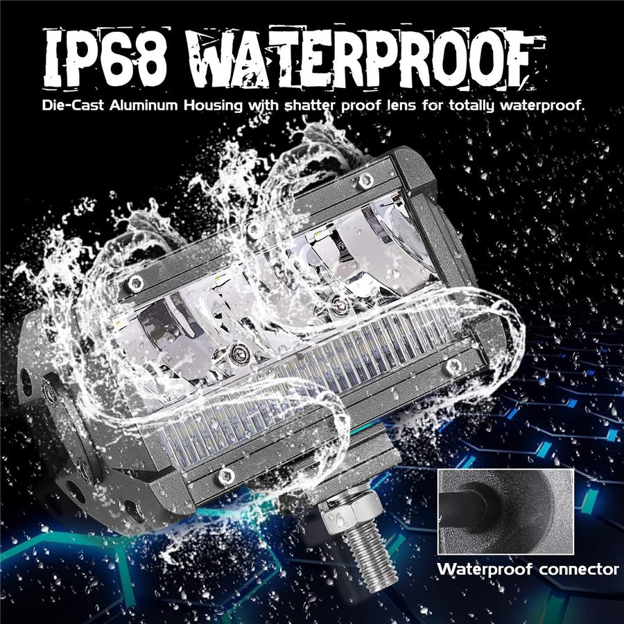 2 шт. 5 дюймов 260 Вт 26000 лм светодиодная балка точечный заливающий комбинированный луч внедорожный свет для вождения светодиодные кубики светодиодный рабочий свет противотуманные фары