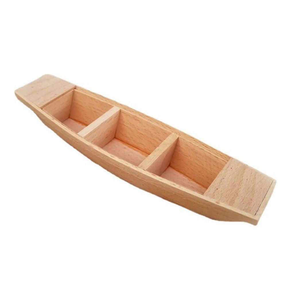 Vintage Decor Wooden Boat Model Home Decoration Boat Model Ornaments Fishing Boat Decor Kids Toy