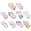 3 Pairs of Girls Panties 4-10 Years Kids Girls Briefs Cartoon Pattern Printed Cotton Underpants