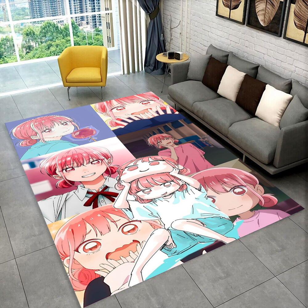 3D Cartoon Blue Box Ao No Hako Love Anime Hina Carpet Rug for Home Living Room Bedroom Sofa Doormat Decor,kid Non-slip Floor Mat