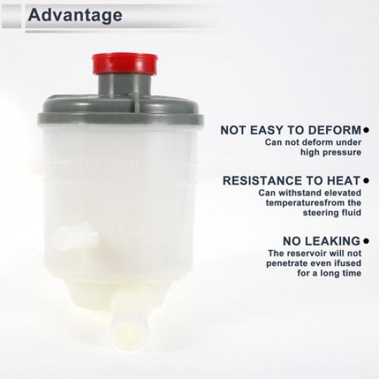Power Steering Reservoir for Honda Civic 2006-2011 No53701SNAA01 1 Pc White