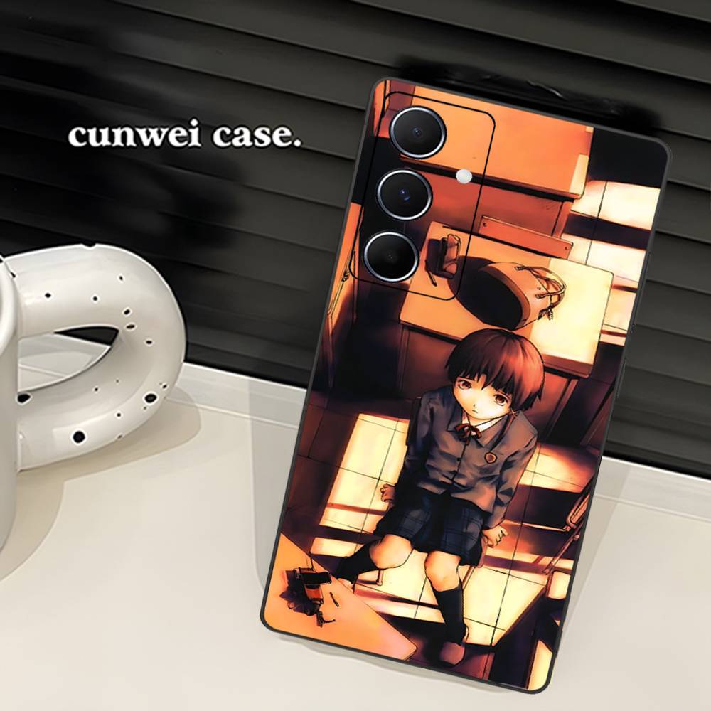 Чехол для телефона с рисунком Serial Experiments Lain для Samsung S 24 Fe 25 Ultra Plus 20 Lite 21 30 22 23 24 22 Ultra 5G Fundas