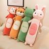 Cute Cylindrical Rabbit Plush Pillow Toy for Kids