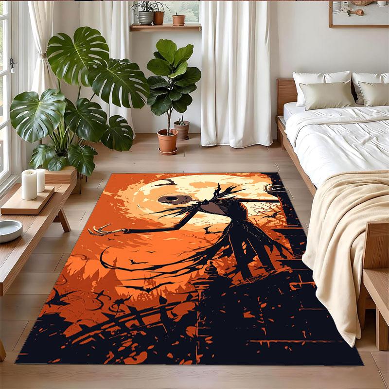 Crystal Velvet Rug Soft Non Slip Indoor Floor Mat Home DecorThe Nightmare Before Christmas Jack Sally