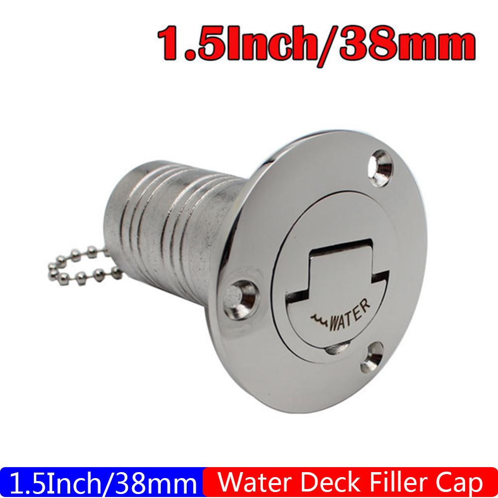 ZMFJH 45/90Degree Deck Filler Caps for Marine Boat 38mm 50mm 316 Stainless Steel Deck Filler Key Cap GAS DIESEL FUEL WASTE WATER