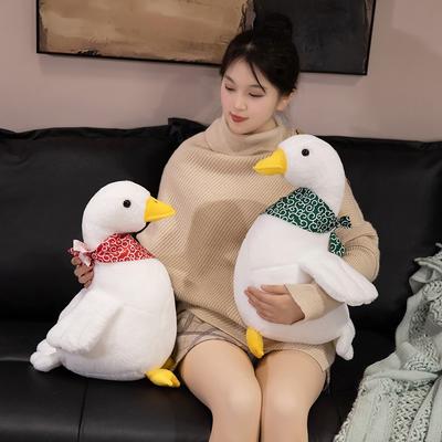 Мультяшная пасторальная большая белая утка кукла плюшевая игрушка утенок кукла дети сопровождают успокаивающая подушка тряпичная кукла
