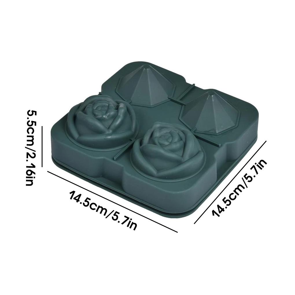 Форма для льда в форме куба в форме геометрической розы. Съемные формы для приготовления крема. Холодные напитки. Напитки. Шоколад. Конфеты. Принадлежности.