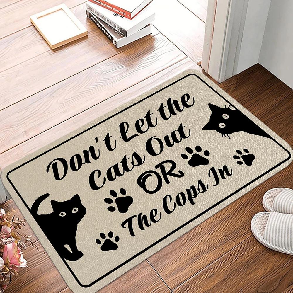 VIKAMA Fun Welcome Doormat Indoor & Outdoor Non-Slip Entrance Rug Living Room & Bedroom Floor Mat Home Decor