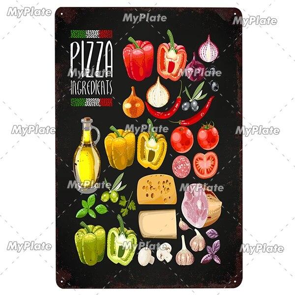 Foods Fruit Vintage Metal Sign Tin Sign Vintage Cafe Decoration Plaque Home Wall Decor Bar Sign Home Decor Poster Drop Shipping