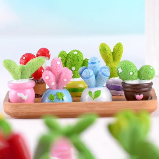 Безопасный орнамент кактуса для рабочего стола, декоративное разнообразное применение