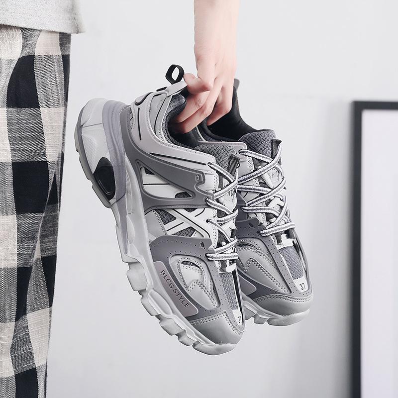 Брендовые дизайнерские черные серые женские кроссовки, модные новые мужские дышащие массивные кроссовки, милые розовые туфли для папы, модная повседневная обувь