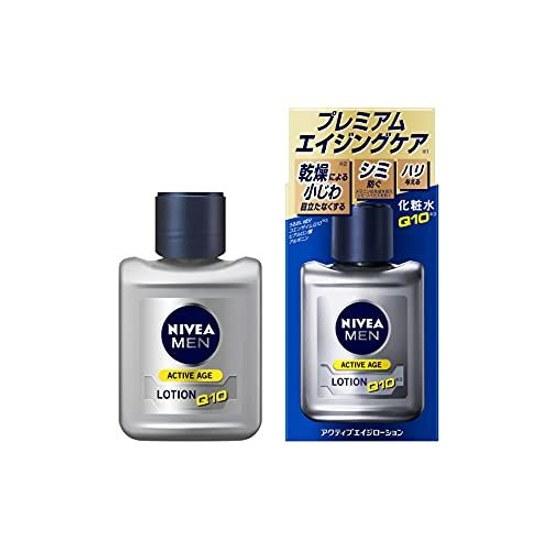 Nivea Men Active Age Лосьон-тоник для мужчин Обеспечивает упругость Сияние Предотвращает пигментные пятна веснушки Без спирта Без отдушек 110 миллилитров (х 1)