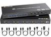 KCEVE HDMI USB3.0 KVM-переключатель, 4 входа, 1 выход, поддержка 4K@60Hz, эмуляция EDID, 4 порта USB 3.0, переключает между 4 ПК и 1 монитором, клавиатура и