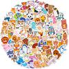 100 Small Size 4Cm Cartoon Cute Little Animal Stickers Skateboard Suitcase Graffiti Sticker Award