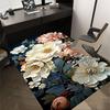 1 шт. Ковер с цветочным узором, ультрамягкий, толстый и впитывающий, нескользящий, машинная стирка, коврик для прихожей