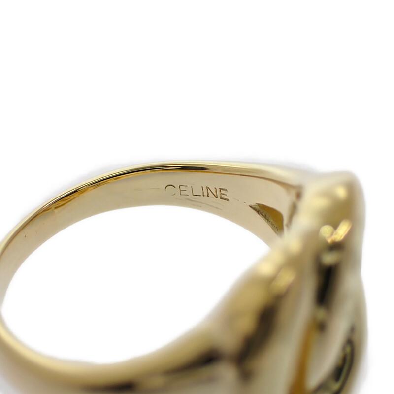 CELINE  #12(Размер Японии) кольцо K18 из желтого золота для женщин