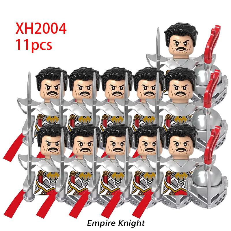 11 шт. Средневековые Древние Тяжелобронированные Рыцари-Тамплиеры Крестоносцы Военные Солдаты Вооружение Модель Строительные блоки Детские игрушки