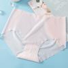Women Seamless Panties Ice Silk Mid Waist Elastic Briefs Knickers Underwear Women's Ultra-thin Summer Underwear