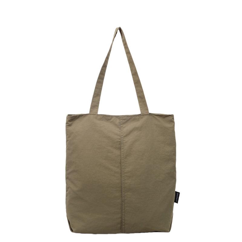 Japanese Aesthetic, Foreign Style, Personalized Leisure Shoulder Bag, Female Student Class Handbag, Niche Commuter Tote Big Bag