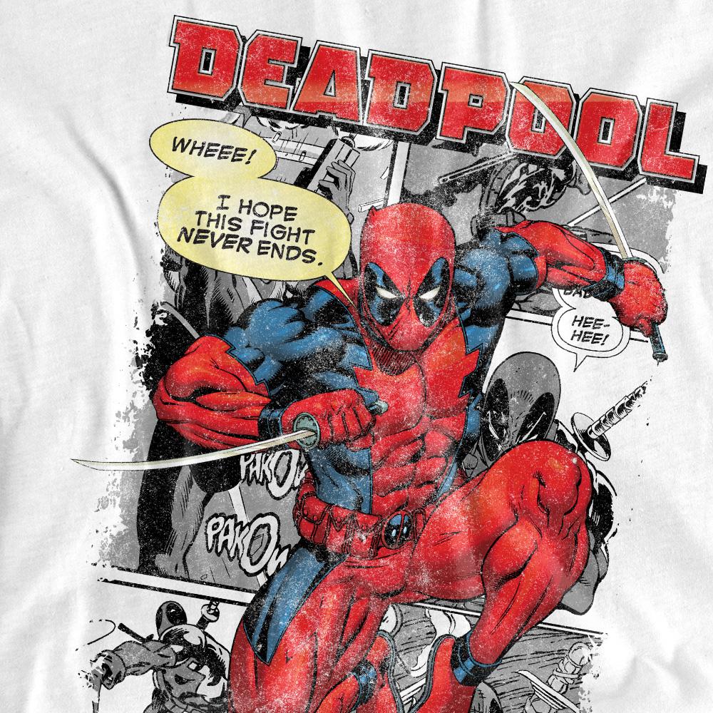 Deadpool Унисекс футболка для взрослых с комиксом