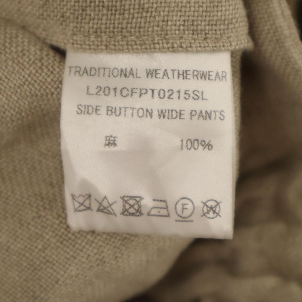 Traditional Weatherwear linen Side button Wide pants TWW GLASGOW SCOTLAND Women Used