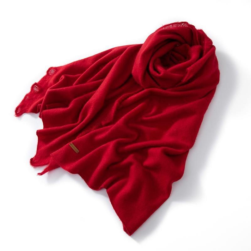 Женский шарф из 100% чистого кашемира с бахромой, зимний, теплый, мягкий, уютный, с кисточками, модный, повседневный, накидка, аксессуар для холодной погоды