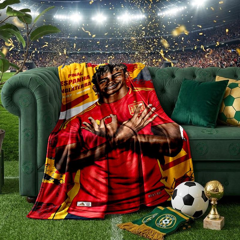 Football Spirit Ya-mal Blanket Lightweight Ideal Bedding Blanket Perfect for Travel, Camping, Living Rooms, Offices, Sofas, Fan Christmas gift