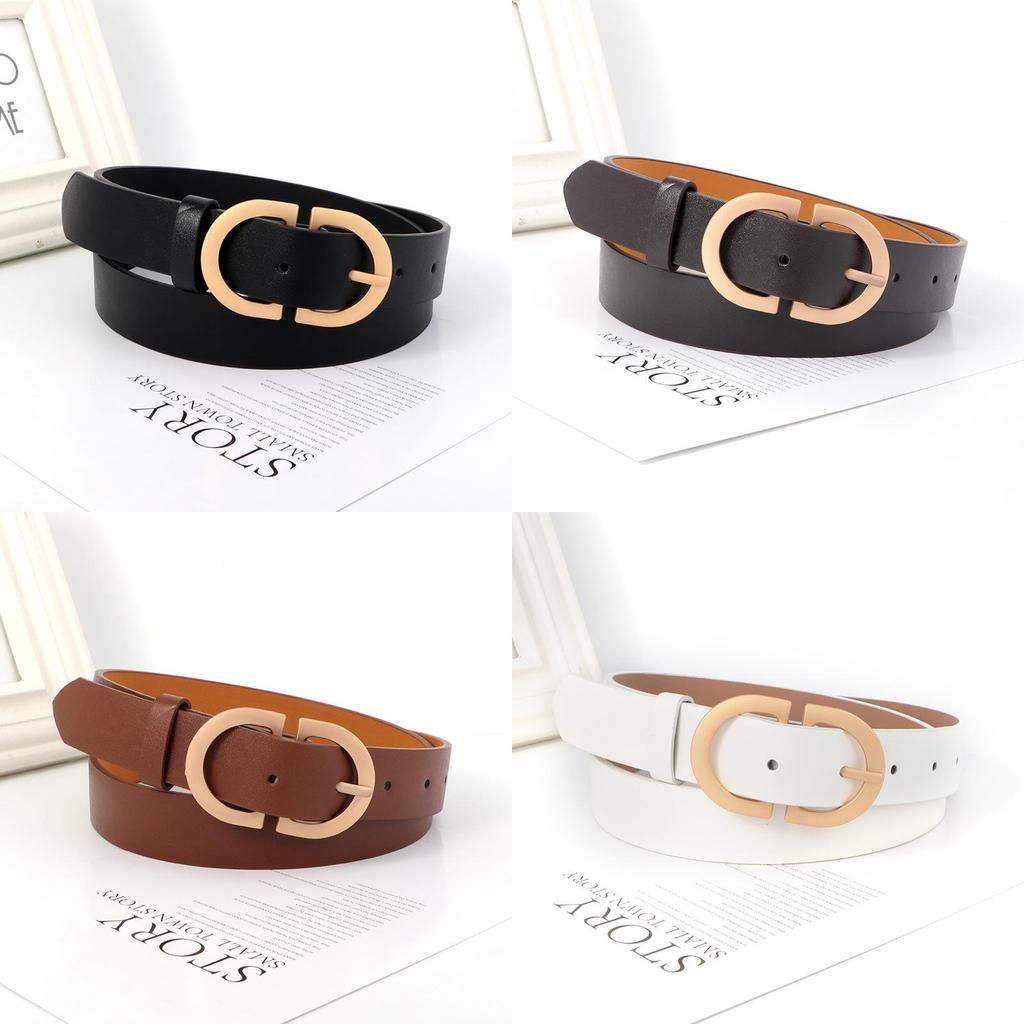 Fashion Pu Leather Belt For Women With Pin Buckle And Vintage Design For Casual Wear