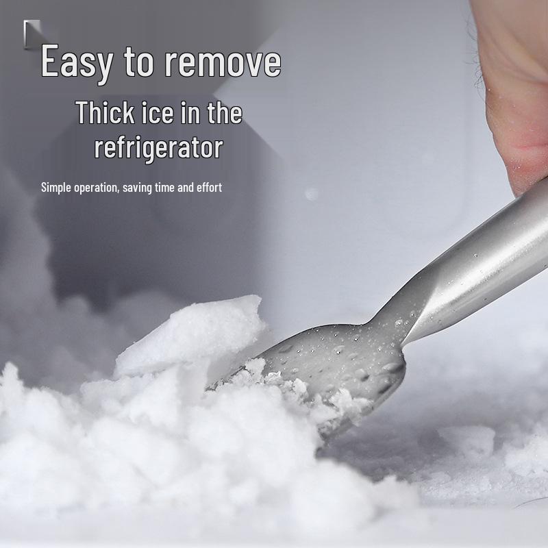 Stainless Steel Refrigerator Defrosting and Descaling Shovel - Household Ice Scraper and Cleaning Tool