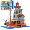 Oichy Мини-блок Корабль Миниатюрный Дом Набор Игрушка Гавань Отель Парусник Отель Набор блоков Гавань Отель Сборочный набор Модель для детей и взрослых