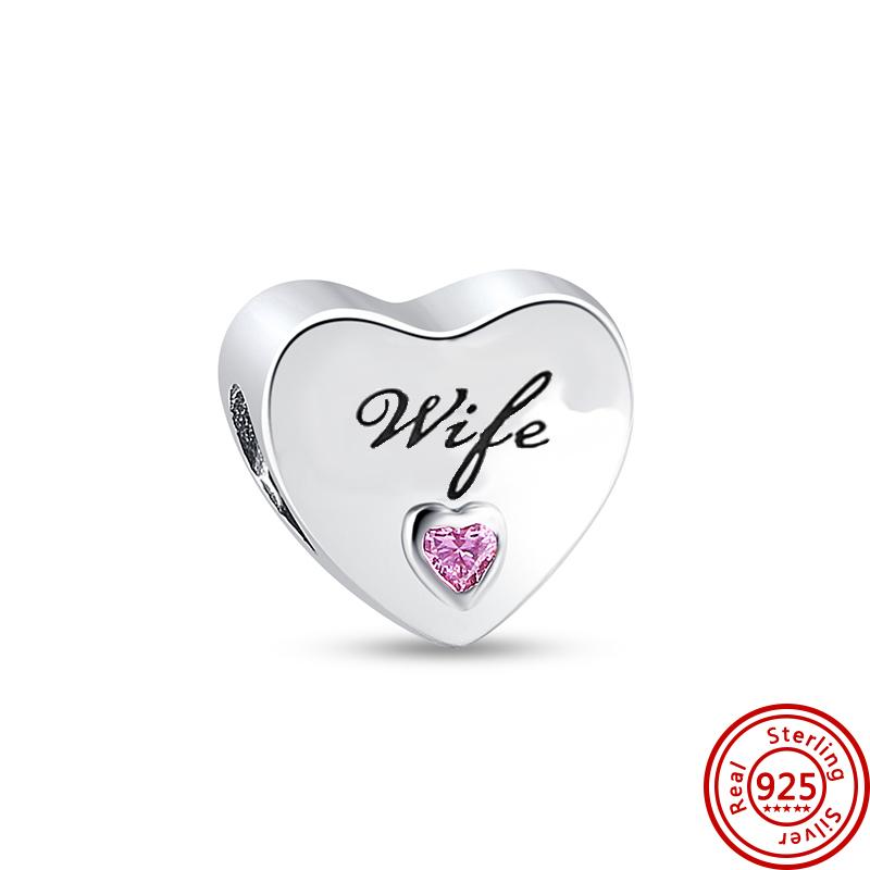 Новый 925 Серебряный Шарм Навсегда Теплый Семья Любовь Мама DIY Бусины Подходит Оригинальные Подвески Браслеты Подарок На День Матери Ювелирные Изделия