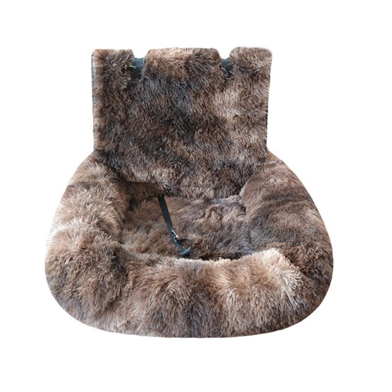 Furry Warm Dog Bed for Car Seat Soft Cushion Pet Bed For Travel Easy To Install Carseat Cushion for Breeds Road Trips