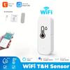 Tuya Wifi Smart Temperature and Humidity Sensor Detector for Home Indoor Wireless Wifi Temperature and Humidity Sensor